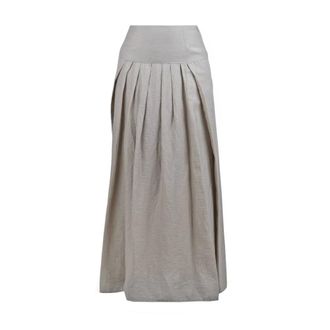 Alessia Santi Maxi Skirts, female, Beige, Size: 2XS Maxi Skirt with Side Split