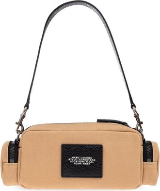 Marc Jacobs Womens Logo-Embroidered Shoulder Bag Camel Textile