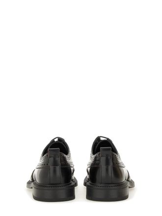 HUGO BOSS Leather Derby Loafer - Black