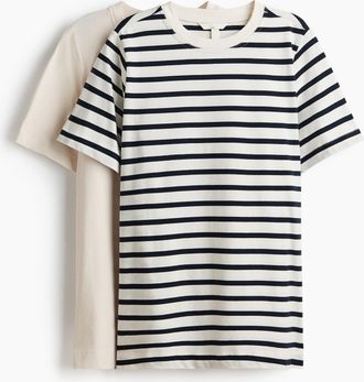 H&M MAMA Before & After 2er-Pack Stillshirts - Blue
