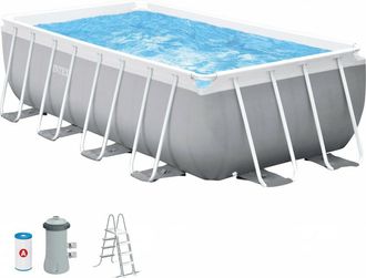 Intex 26790np Baz&eacute;n Set Prism Frame Rectangular 4x2x1,22m