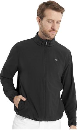 Calvin Klein Mens Motion Full Zip Lightweight Jacket - Black - XL