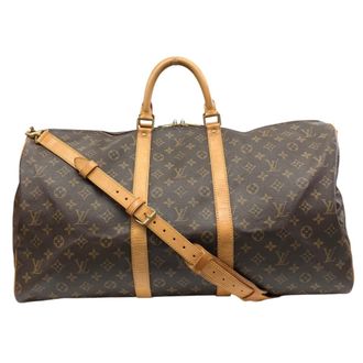 Louis Vuitton Brown Monogram Canvas Boston Bag (Pre-Owned)