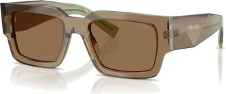 Prada Prb 17S 29E90F Zonnebril - unisex - Zonnebrillen - Bruin - 54 MM - Accessoires