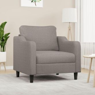 vidaXL Sill&oacute;n De Tela Gris Taup&eacute; 60 Cm Vidaxl