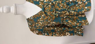 Entro Womens Floral Pattern Blouse In Green