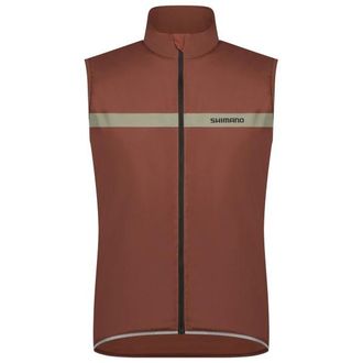SHIMANO Evolve Wind Vest Insulated Velogilet - Unisex | braun