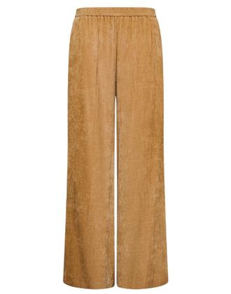 Forte_Forte Caramel Matte Velvet Wide-Leg Palazzo Pants