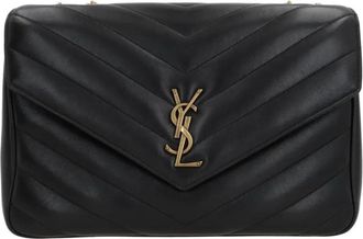 Saint Laurent Loulou Grote Tas - Dames - Schoudertassen - Zwart - ONE Size - Tassen