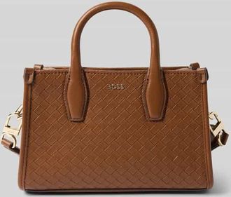 HUGO BOSS Henkeltasche mit abnehmbarem Schulterriemen Modell SANDY in Mittelbraun, Größe 1