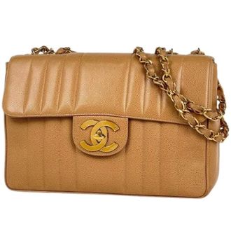 Chanel Pre-owned Mademoiselle Shoulder bag - Dames - Pre-owned - Bruin - Maat: ONE Size Leer