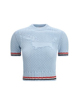 Thom Browne Hector T-Shirt - Light Blue