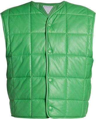 Bottega Veneta Green Padded Gilet Size L