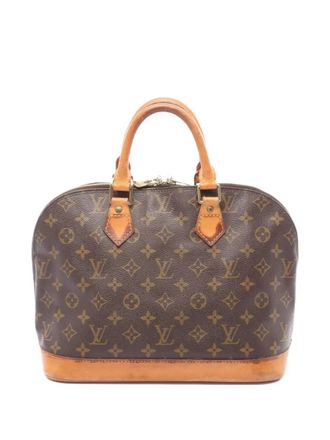 Louis Vuitton 1996 Alma PM handbag - women - Leather/Canvas/Fabric - One Size - Brown
