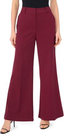 Ted Baker Wide Leg Suit Pants in Crisp Merlot at Nordstrom Rack, Size 10