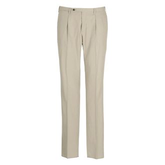 Incotex Straight Trousers, male, Beige, Size: 2XL Straight Trousers