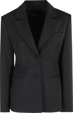 Federica Tosi Aubergine Paralume Jas met Lange Mouwen - Dames - Blazers - Zwart - S - Jassen