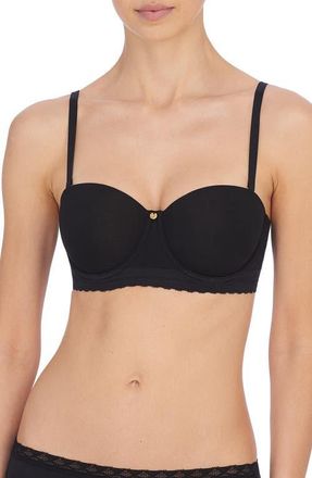 Natori Truly Smooth Longline Strapless Bra in Black at Nordstrom, Size 38Ddd