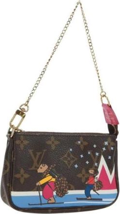 Louis Vuitton Pre-owned Mini Bags, female, Brown, Size: ONE SIZE Pre-owned Canvas Mini Bag