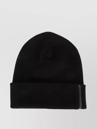 Brunello Cucinelli cashmere ribbed knit skullcap stretch hat