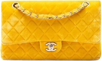 Chanel Borsa a spalla Pre-owned Double Flap - - Pre-owned - Donna - Giallo - ONE SIZE