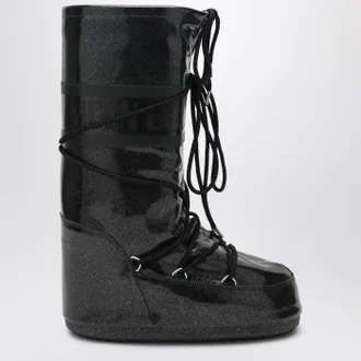 Moon Boot Stivale Icon Glitter nero