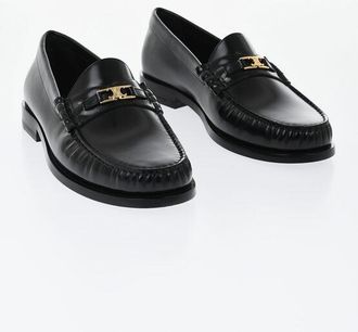 Celine Brushed Leather Loafers TRIOMPHE size 40