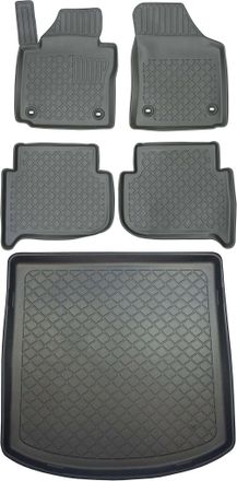OEM Juego De Alfombrillas Para Coche Y Maletero Para Volkswagen Touran I Suv (2003-2015)