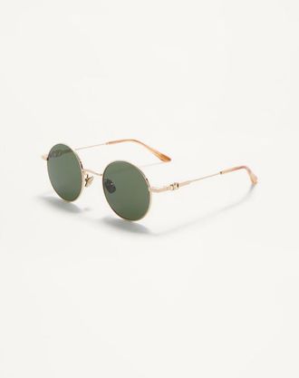 Valentino Occhiale Rotondo In Metallo unisex ORO/GREEN 48