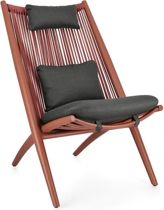 Decorspace Poltrona Lounge aloha In Alluminio Imbottita Da Giardino E Veranda -sandshell