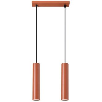 Wonderlamp L&aacute;mpara Colgante Vaza Rojo, 2 Luces