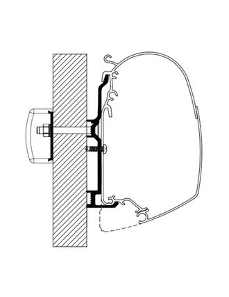 Thule Adaptateur De Stores Burstner Standard Apr&egrave;s 2017 (4 Pi&egrave;ces) - Thule