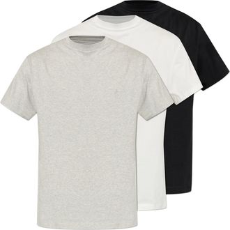 Jil Sander Black White Grey T-Shirt Three Pack