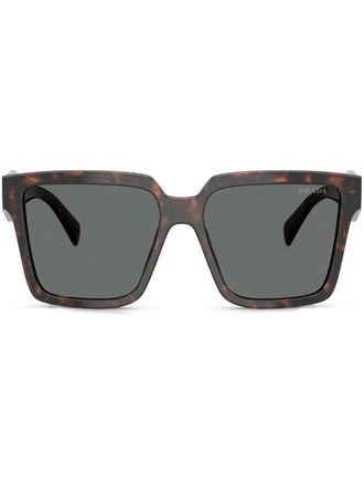 Prada tortoiseshell-effect square sunglasses - women - Acetate - 56 - Brown