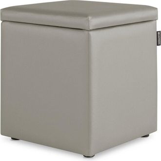 Happers Happers - Puff Cubo Arcón Polipiel Gris Claro 1 unidad Gris Claro
