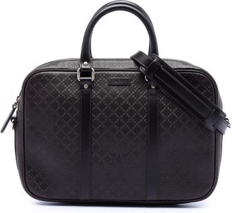 Gucci Pre-owned Gucci Medium Leather Diamante Bright Business Bag Unisex 344357 213048