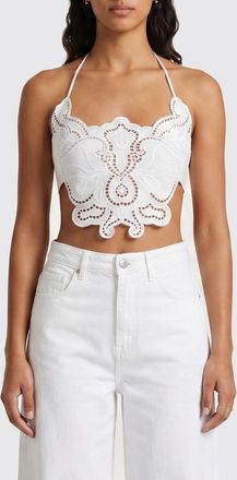 Blumarine Top cropped Blumarine in macram&egrave;