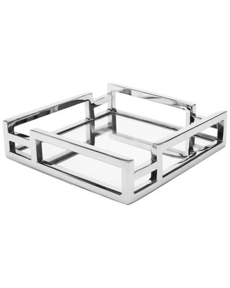 Classic Touch Square Mirror Tray