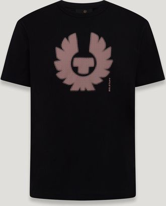 Belstaff Bitmap T-shirt Mens Cotton Jersey Black Size L