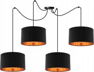 OEM L&aacute;mpara Colgante Ara&ntilde;a Centro Dorado Led