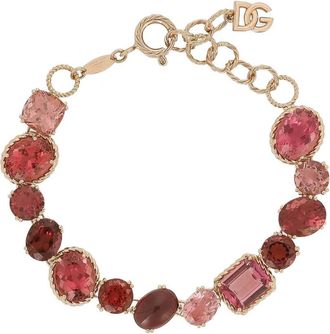 Dolce & Gabbana 18kt roségouden Anna toermalijn armband - Rood