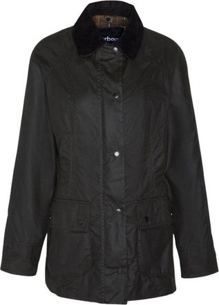 Barbour Beadnell Wax Jacket - Dames - Zomerjassen - Groen - L - Katoen - Jassen
