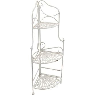 Milani Home Milani Home - tag&egrave;re Scaffale a 3 piani in acciaio Laura - DarkSlateGray