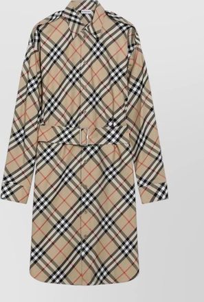 Burberry checked shirt dress