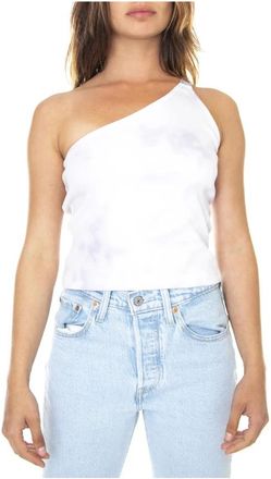Aries Mouwloze Top - Dames - Tops zonder mouwen - Wit - XL - Katoen - Tops
