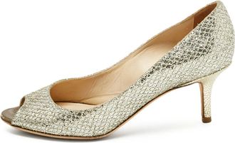 Jimmy Choo London Pumps con glitter - Argento