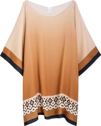 Max Mara Canzone Printed Satin Kaftan - Multicoloured 1 - One Size