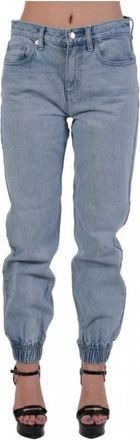 Michael Kors Boyfriend Denim Joggers - Dames - Loose Fit Jeans - Blauw - S - Denim - Jeans