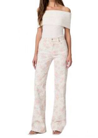 Paige Leenah Floral Jeans In Bouquet