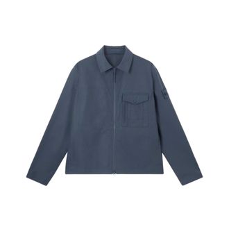 Stone Island Light Jackets, male, Blue, Size: XL Shirts